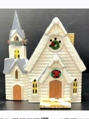 VINTAGE DEPTARMENT 56 ORIGINAL SNOW VILLAGE PARISH CHURCH EUC